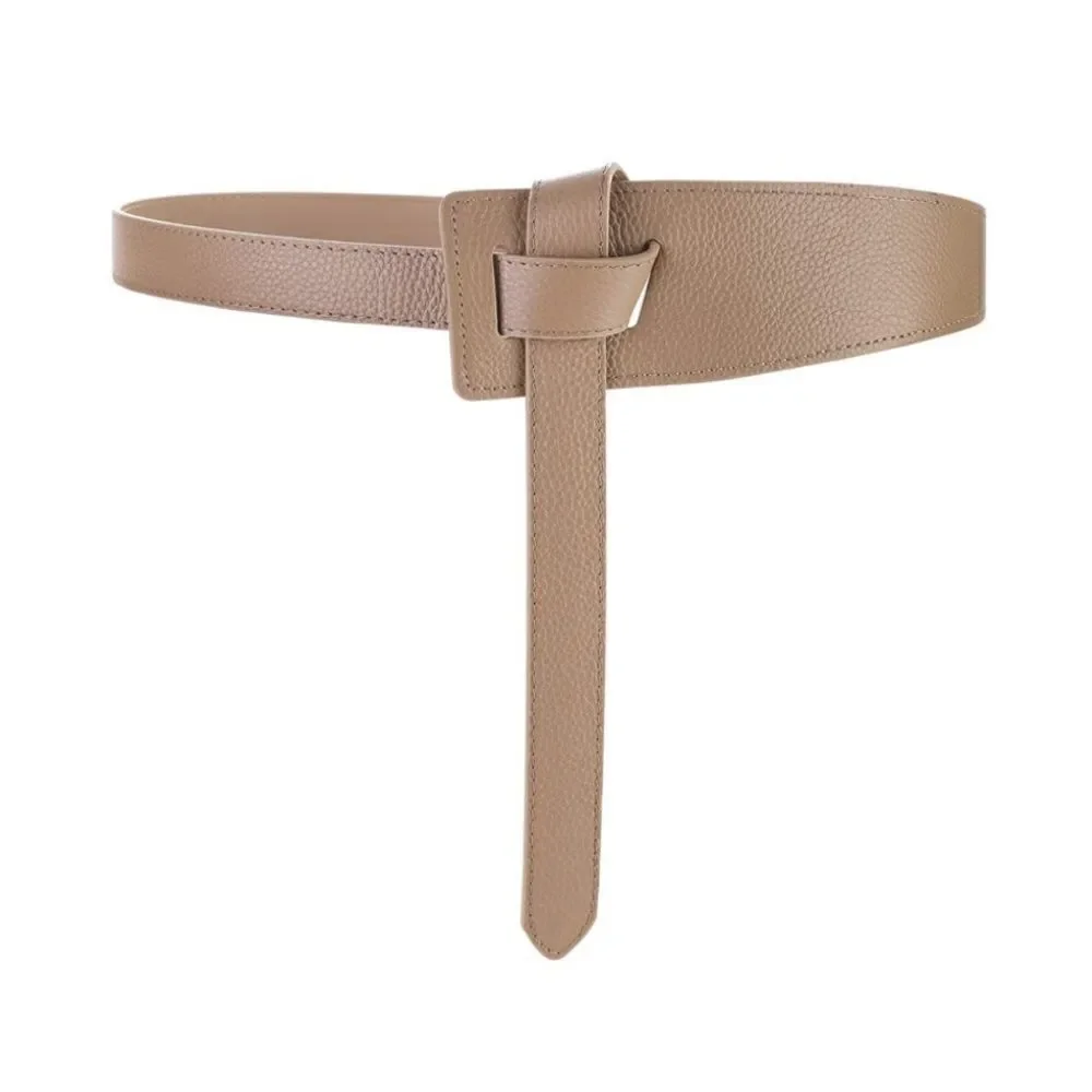 Tan Tie Waist Belt